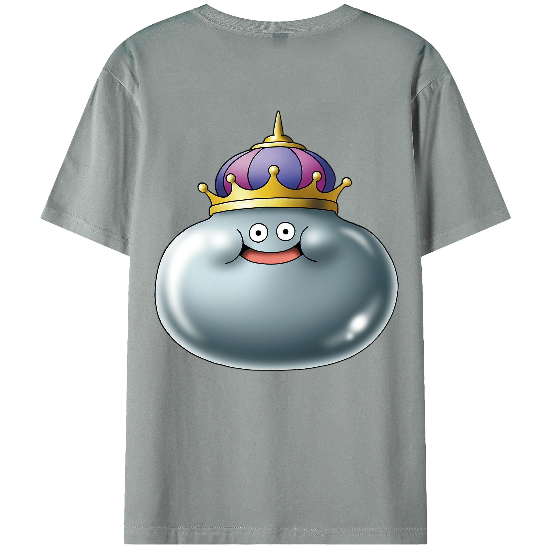 （画像用） ドラゴンクエスト Doragon Kuesuto Dragon Quest 綿100％ メンズ半袖Tシャツ（バックプリント） 通気性